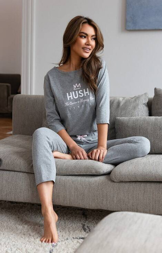 Hush Dámske pyžamo Sensis - sivý melír