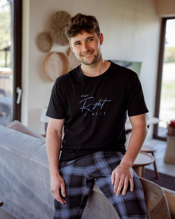 Sensis Victor Pánske pyžamo - čierne