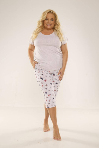 483 Mariposa Forex Dámske pyžamo - béžová melanž