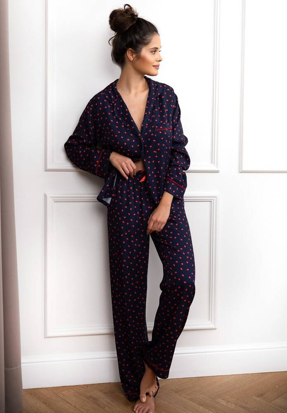 Sophia Dámske pyžamo Sensis - tmavomodré