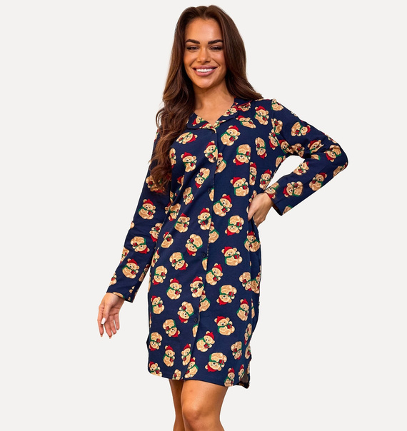 104/474 Teddy 7 Cornette voľné tričko - bavlna, voľný strih, dlhý rukáv