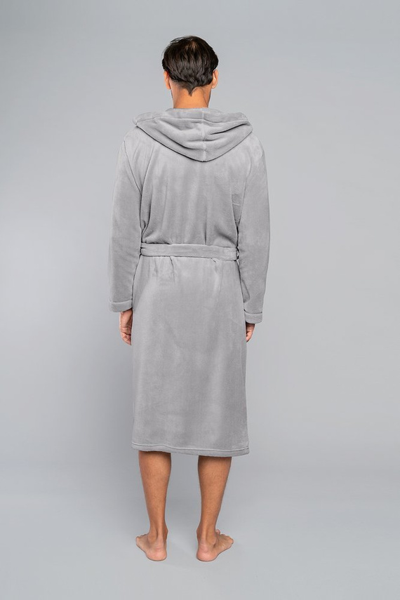 Mimas Pánsky župan s kapucňou Italian Fashion- graphite