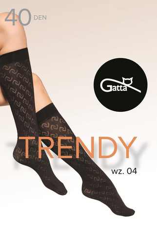 Podkolienky Gatta Trendy 04 - 40 den, vzorované, elegantné