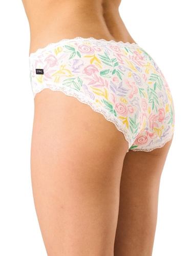 Dámske nohavičky midi LPC 576 B26 Key – viskóza s čipkou, 2 ks Key