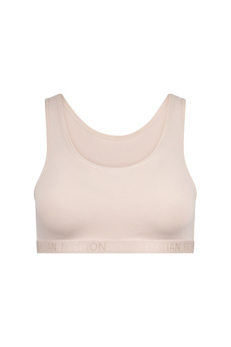 Nikola Dievčenská podprsenka so širokými ramienkami Italian Fashion - púdrovo modrá