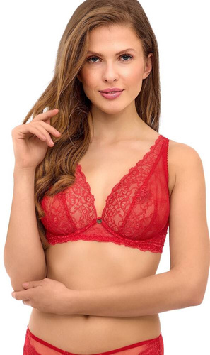 2523 Lupoline soft bralette podprsenka červená