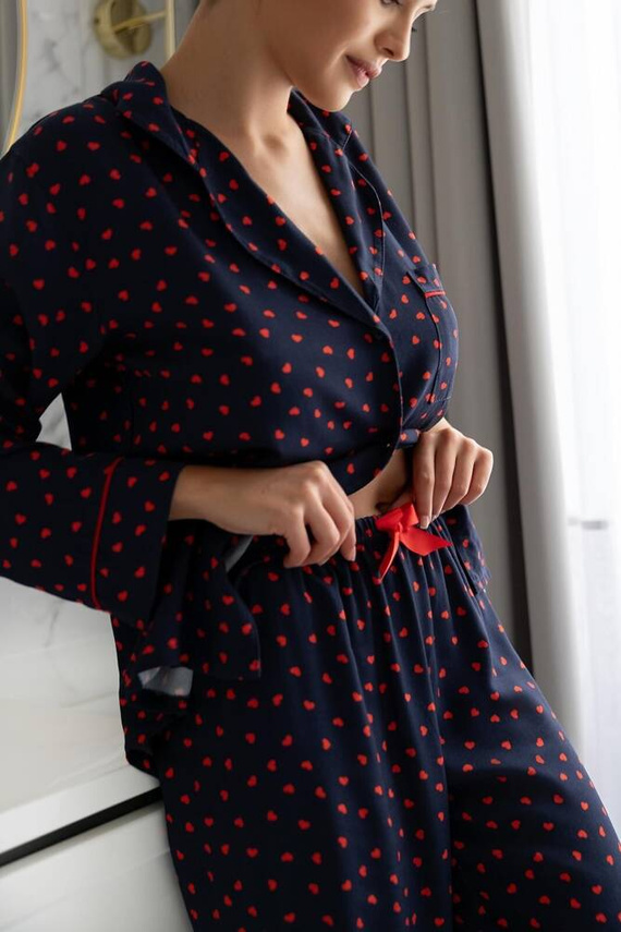 Sophia Dámske pyžamo Sensis - tmavomodré