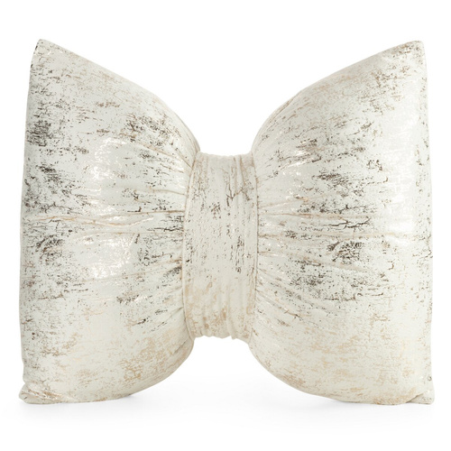 Cocard 1 vianočný vankúš Eurofirany krémový 45x55 - zamatová mašľa