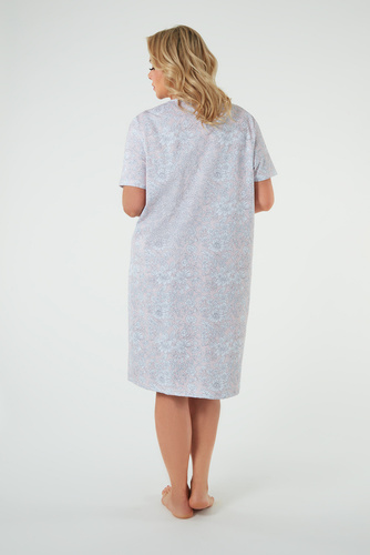 Candela nočná košeľa, krátky rukáv Talianska móda - potlač