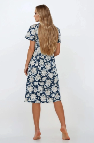 Nočná košeľa Saphire Nights Momenti Per Me - 100% bavlna, krátky rukáv