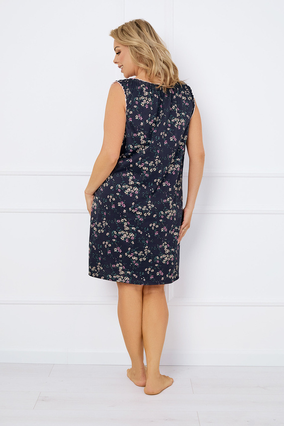 Nočná košeľa a dojčiace šaty Almi, široké ramienka Talianska móda - potlač