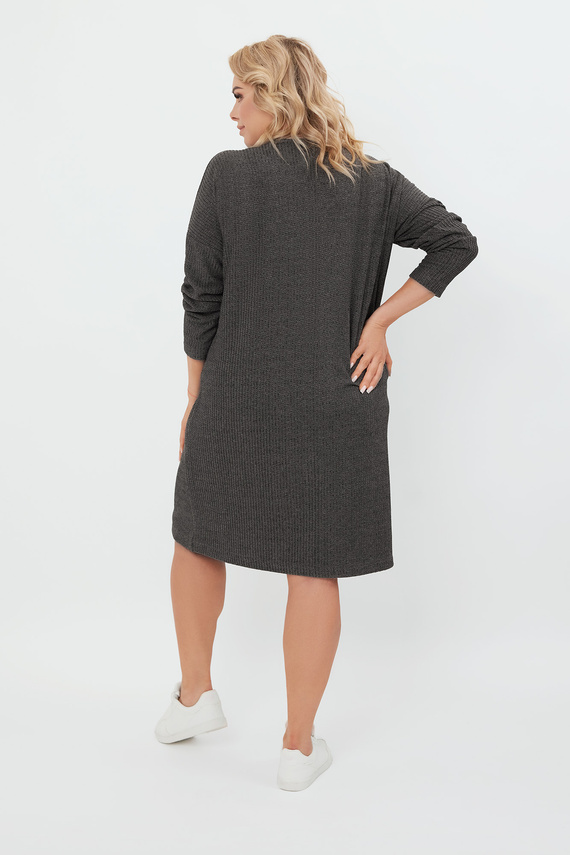 Dámska tunika s dlhým rukávom Avira Italian Fashion - dark melange