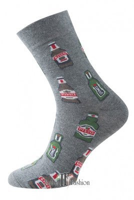 S79D Pánske pivné ponožky Italian Fashion feet - melange