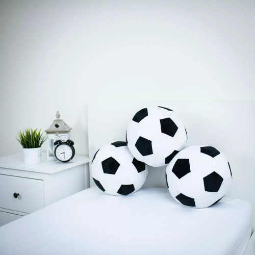 Poduška futbalová lopta 3D Jerry Fabrics 30 cm mäkká futbalová JF24