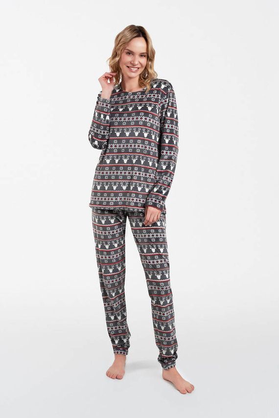 Island Fleece dámska súprava Italian Fashion - grafitová potlač