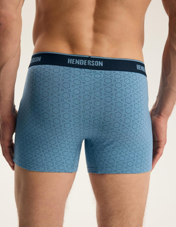 Pánske boxerky Henderson 44515 Brex2 2-pack bavlnené so širokou gumou a logom