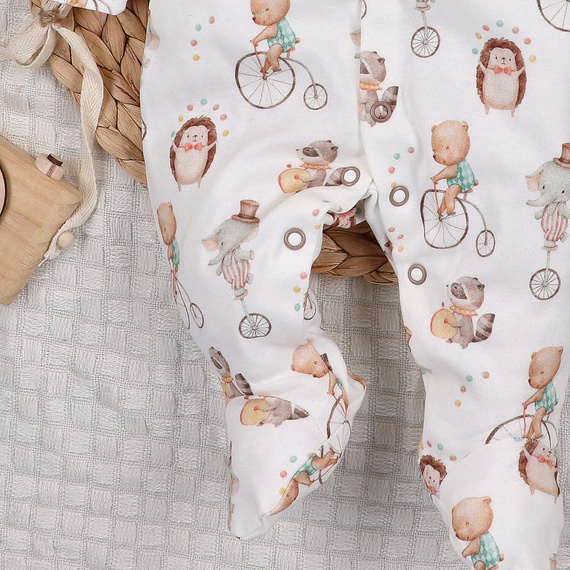 ABN-5585 Circus Baby Pajac Nini - 100% organická bavlna, antialergický, poľská výroba