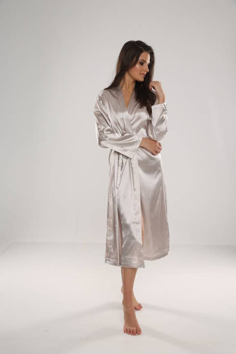 798 Klasický dámsky župan Forex - béžový