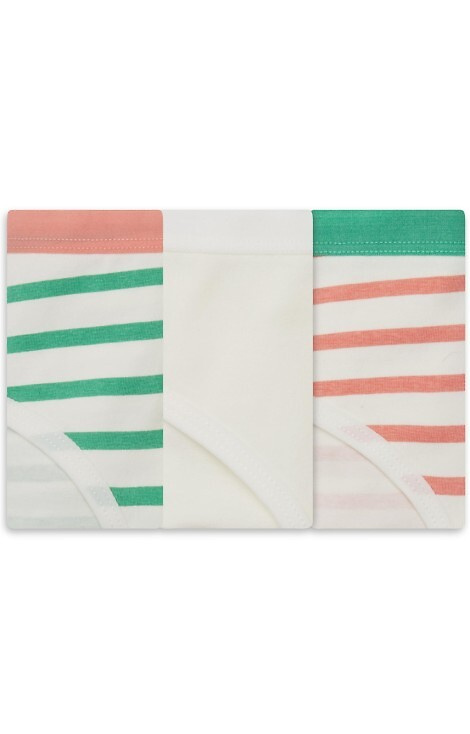 36508-K083 Henderson Dámske bavlnené bikini nohavičky ecru 3-pack