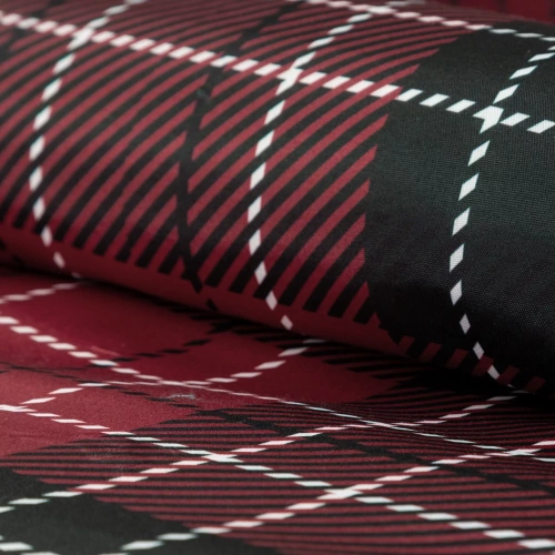 Noellie Vianočné posteľné prádlo Eurofirany červené - ranforce bavlna, obojstranné