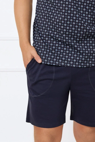 Gerard Pánske pyžamo s krátkym rukávom, šortky Italian Fashion - potlač/zelená