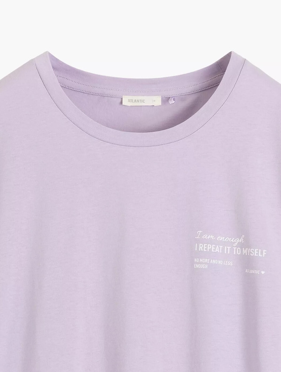 NLD-001 dámska nočná košeľa 100% bavlna, voľný strih