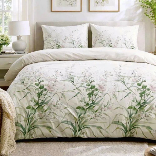 Flanelové obliečky Darymex 31525/1 kvety bavlna 160 g/m² teplé