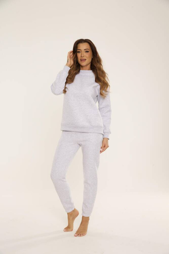 812 Indigo dámske tepláky forex - svetlý melír