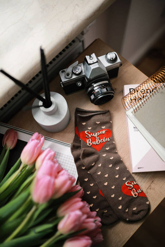 K90Z Babička Ponožky bez potlače Talianska móda