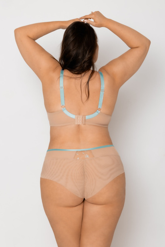 Mediolano Romantic Soft 19248 mäkká podprsenka pre veľké prsia výšivka