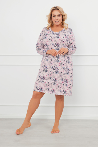 Nočná košeľa Toliana, dlhý rukáv Talianska móda