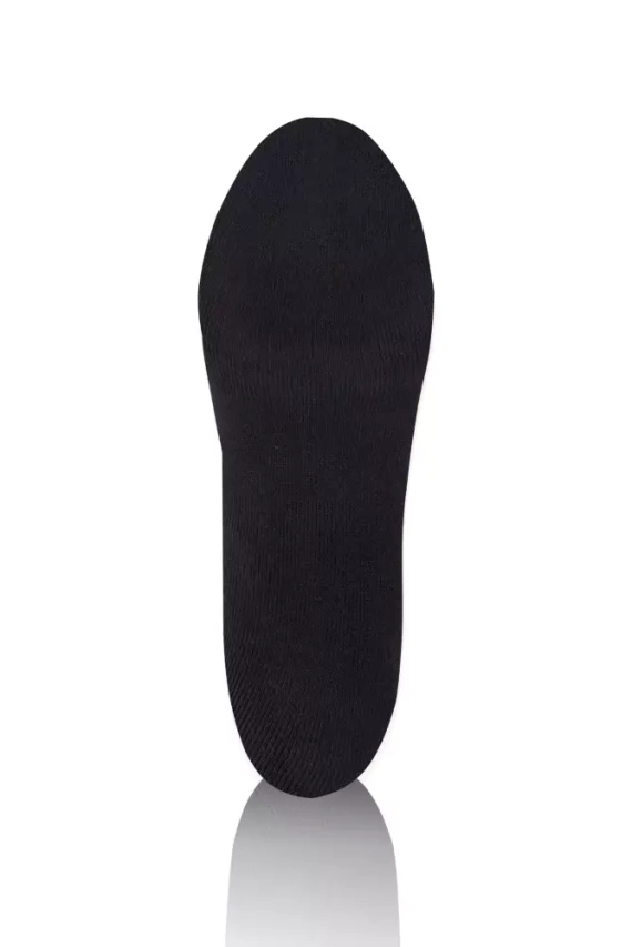 S150D Polodlhé froté ponožky Italian Fashion - čierne