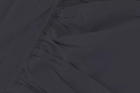 Mikrosaténové prestieradlo s gumou Poly Detexpol hladké black