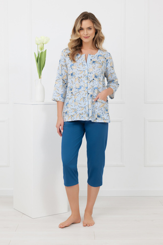 Dámske pyžamo Celozja Italian Fashion 100% bavlna 3/4 rukáv 3/4 nohavice