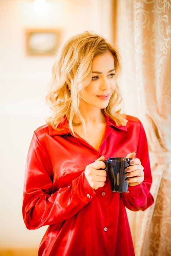 Nočná košeľa Carey slip Kalimo - červená