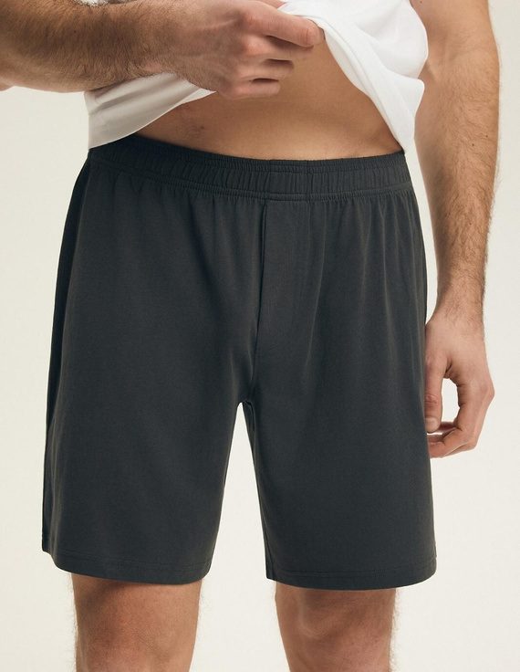 Pánske bavlnené pyžamo Henderson 44504 Bait biele pohodlný set