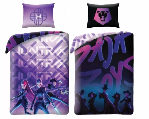 Bavlnené obliečky K-POP Demon Hunters 05 Halantex 140x200 mikrofibra + 70x90