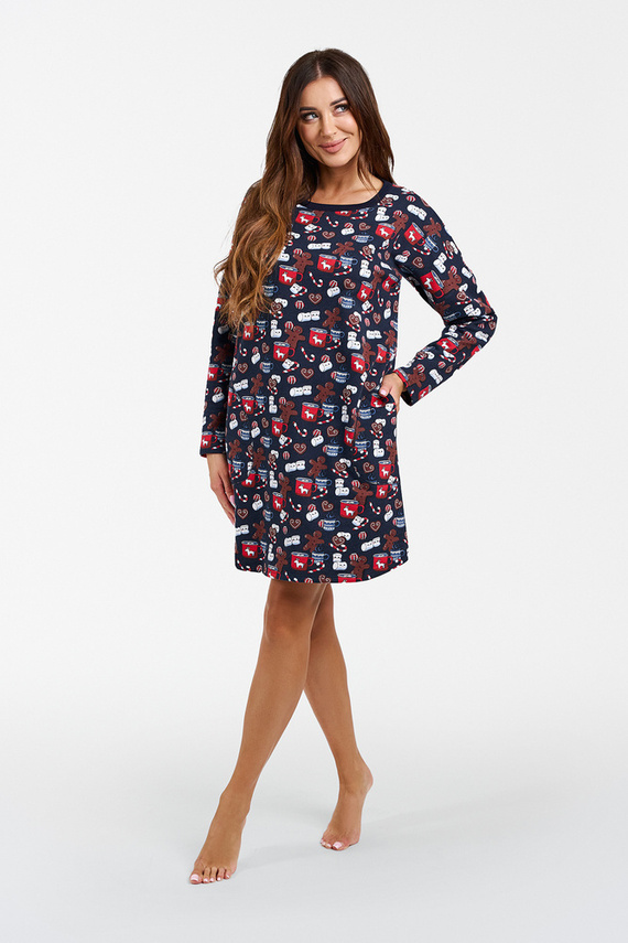 Nočná košeľa Cookies Talianska móda - potlač