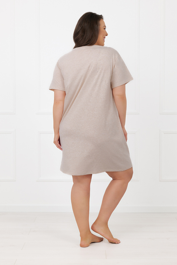 Dámska nočná košeľa Shiba Italian Fashion 100% bavlna krátky rukáv