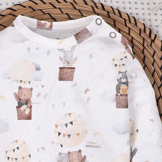 Dojčenský overal Nini 100% bio bavlna bez ťapiek – PL