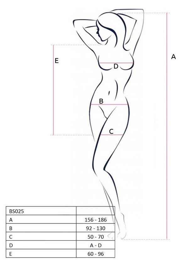 BS025 Bodystocking Passion black