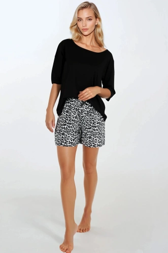 Dámske pyžamo Momenti Per Me značky Wild & Beautiful - viskóza, 3/4 rukáv, šortky