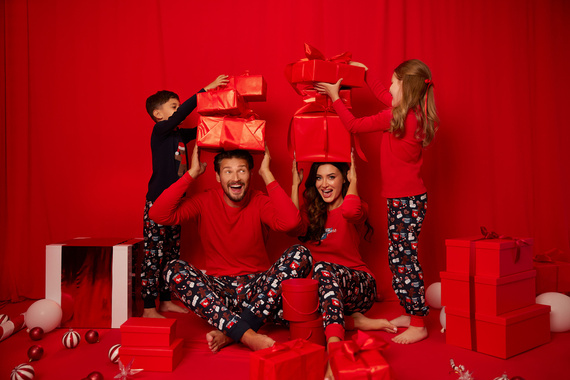 Makala Detské pyžamo Italian Fashion - červené/potlač