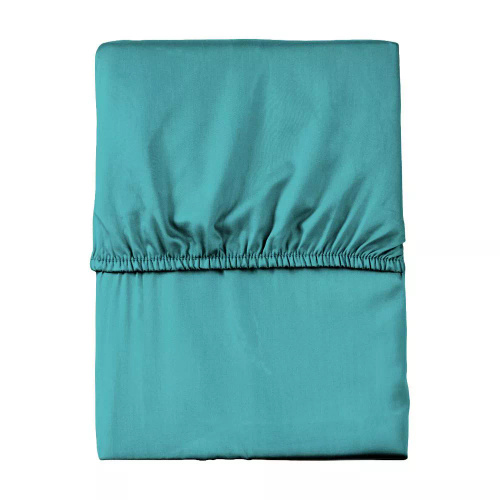 Mikrosaténové prestieradlo s gumou Poly Detexpol hladké turquoise