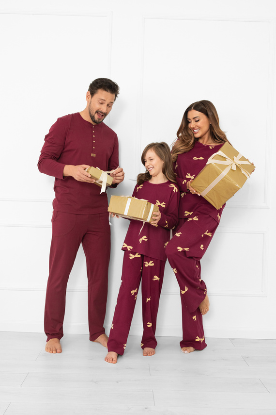 Kwadro Dámske pyžamo Italian Fashion - bavlna, dlhý rukáv a nohavice