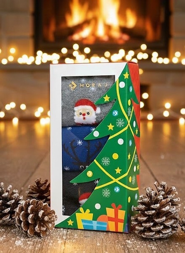 Moraj CSLS Vianočné ponožky 450-003/3 - 3 balenia v ozdobnej škatuľke