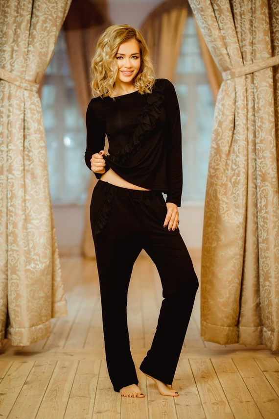 Pangkor Dámsky pyžamový komplet Kalimo - čierny