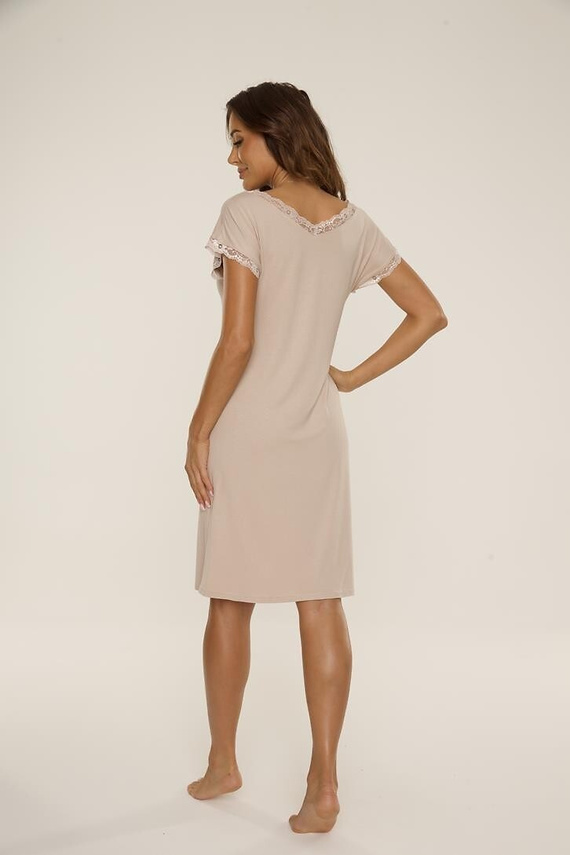 816 Nočná košeľa Hazel De Lafense - piesková