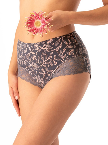 Dámske nohavičky Key LPF 545 sivé - bavlnené, pohodlné, 2 ks v balení