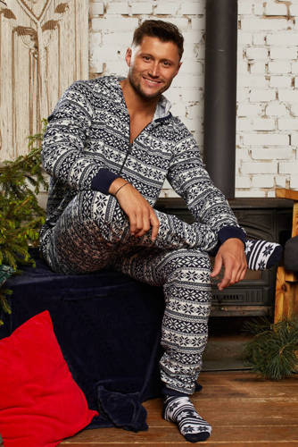 Alaska Pánsky overal Italian Fashion - tmavomodrý